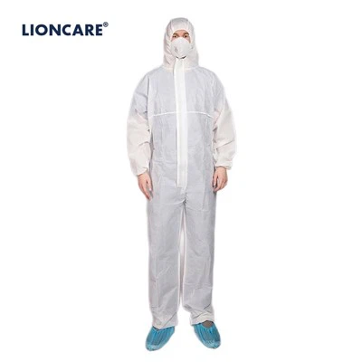 LIONCARE® CoverLite skyddsoverall för engångsbruk Vit